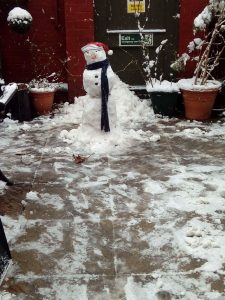 snow man - Elliott care homes leicester